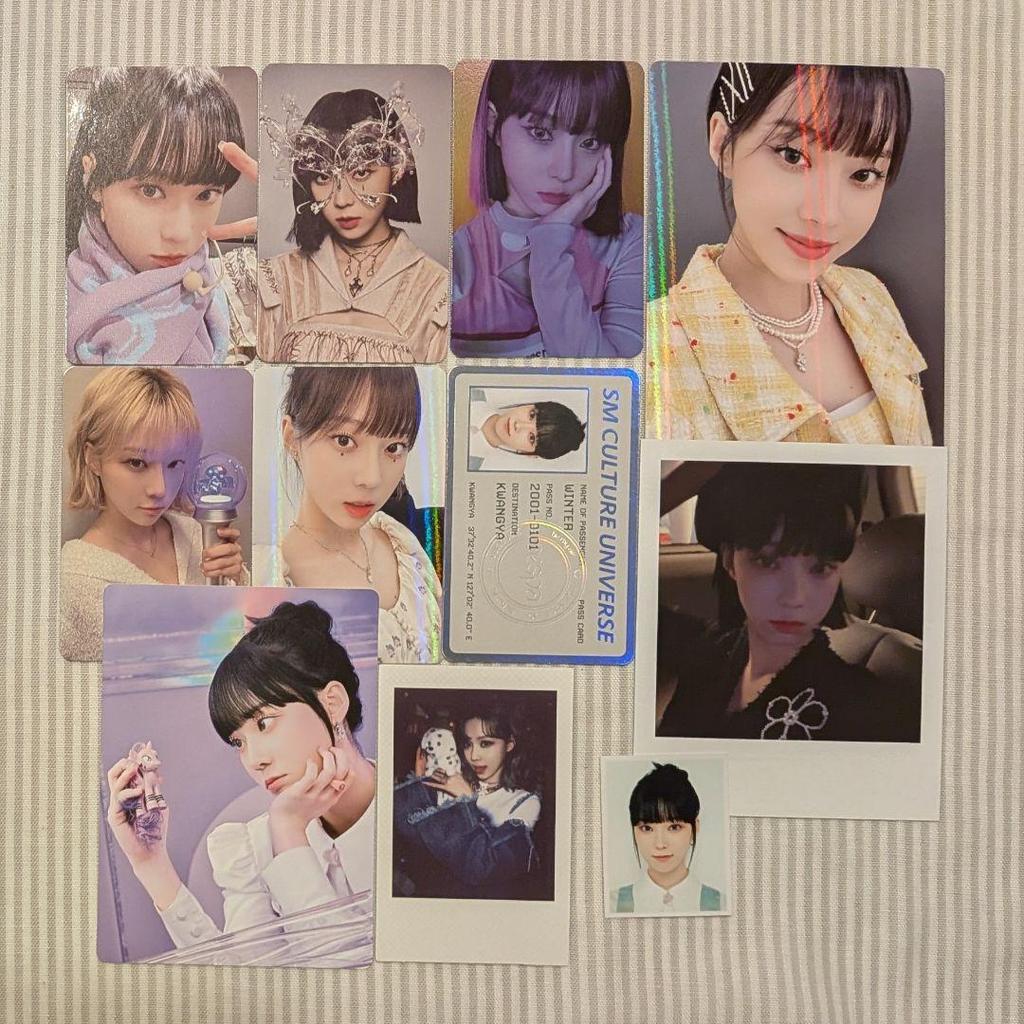 [USED] Aespa Winter Poster, Trading Cards, and More Sets