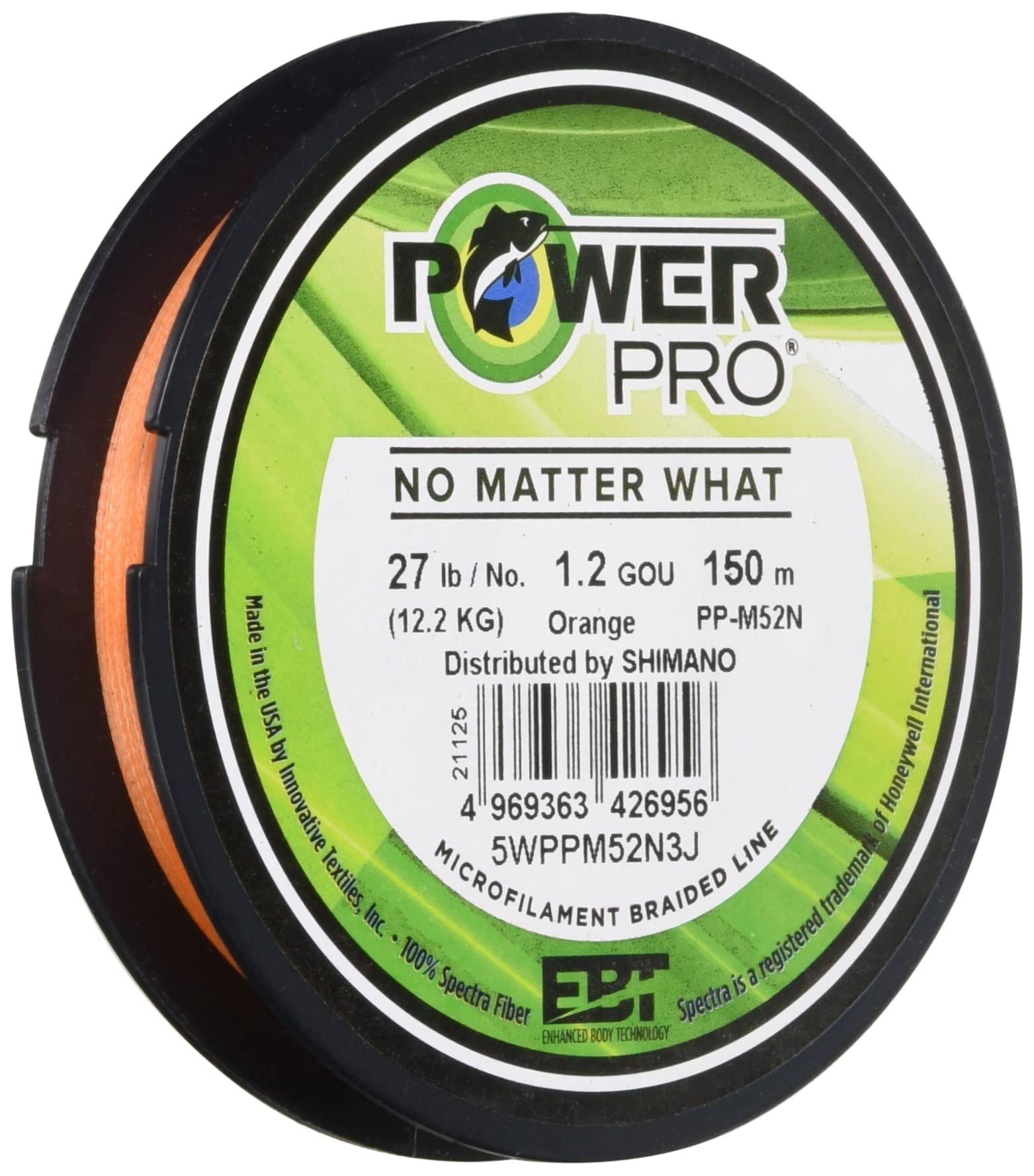 

Shimano Power Pro Z PE Orange Line, 150m, PP-M52N, 1.2, помаранчевий