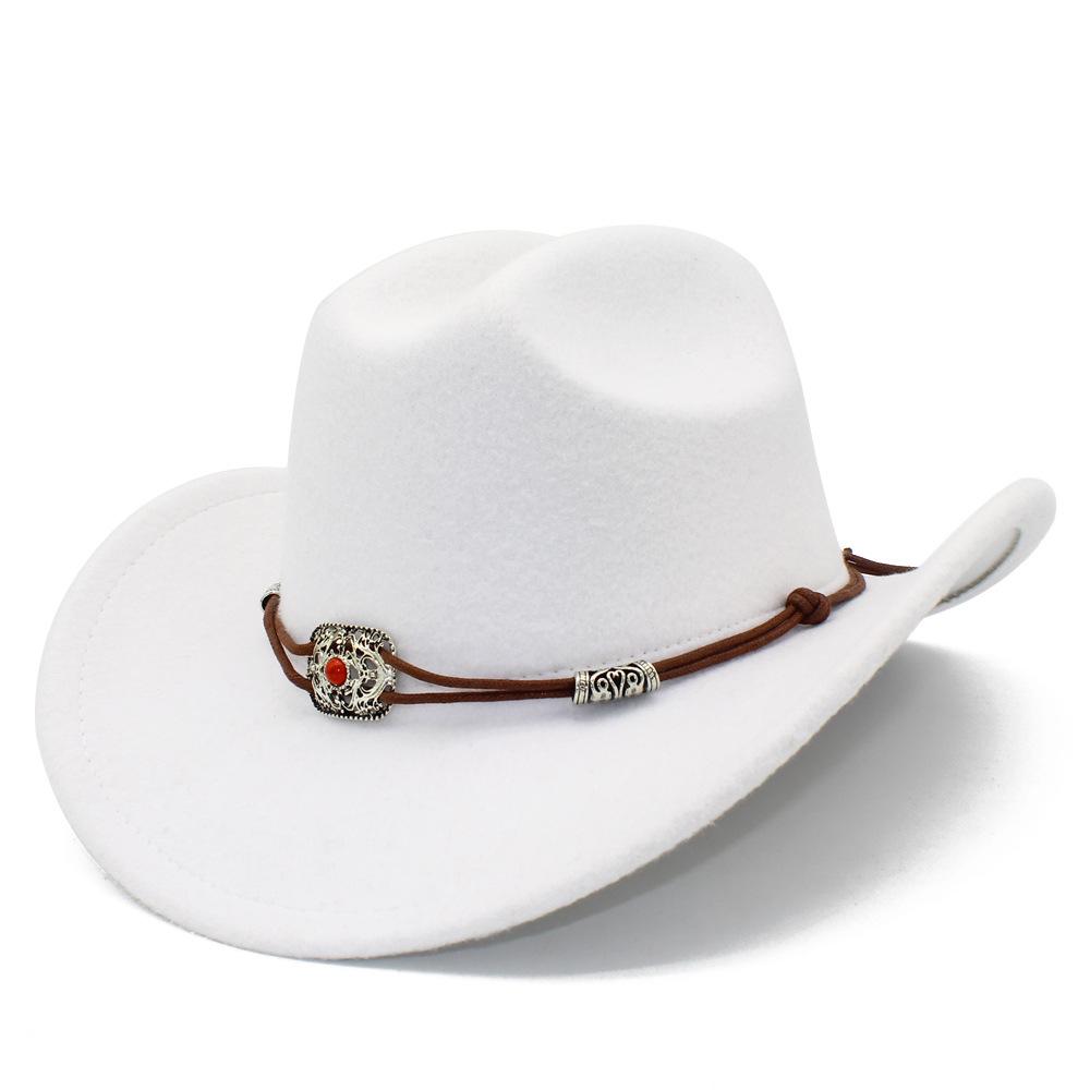 Male and Female Couples Light Felt Fashion Top Hat Minority Style Grassland Equestrian Hat High Sense Street Shot Jazz Hat