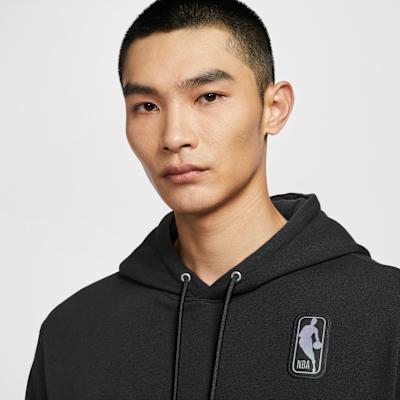 Men's Nike NBA Sweatshirts Men's Black Hooded Moderate