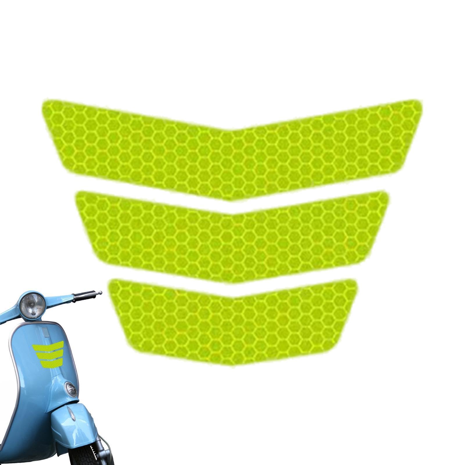 Reflective Bike Stickers - Reflective Stickers for Cars for Safety and Visibility | 3 See description жёлтый