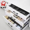 KAK Black Cabinet Handles Solid Aluminum Alloy American Style Kitchen Cupboard Pulls Drawer Knobs Furniture Handle Hardware