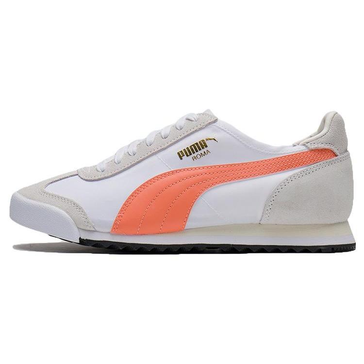 PUMA Roma OG Nylon  White Deep Apricot  Men s 362408-30 EU 35.5