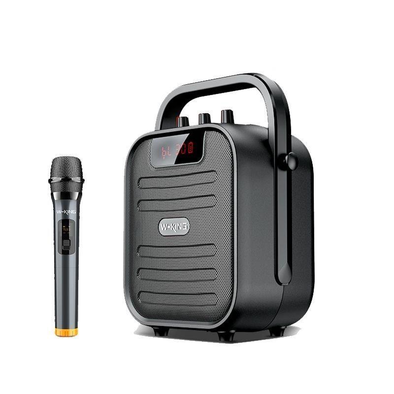 

Беспроводная колонка, уличный караоке, Bluetooth-динамик, портативный FM-радио, TWS, сабвуфер, звуковая коробка с микрофоном, W-king T5, звук для квадратных танцев