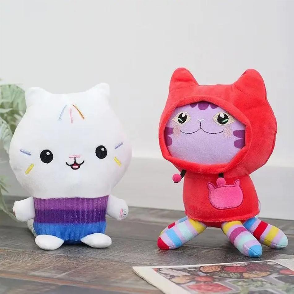 9 Style Gabby Dollhouse Plush Toy Mercat Cartoon Stuffed Animals Mermaid Car Cat Plushie Doll Kids