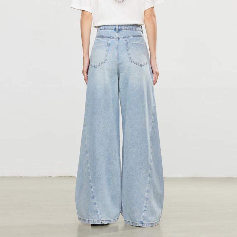 Elva' Island Summer Loose Straight Jeans