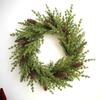 Forest Style PE Christmas Wreath for Door Hanging Decor