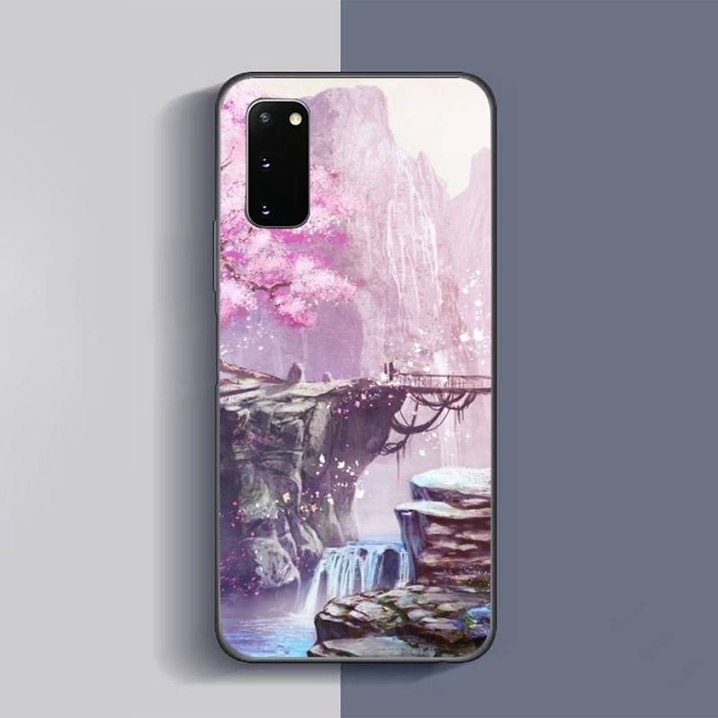 Custodia per telefono Fiori di ciliegio per Samsung Galaxy S6 S7 Edge Plus S9 S20Plus S20ULTRA S10lite S225G S10 Note20ultra