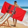 Name Custom Texas Tech Print Beach Towel, Large Soft Quick Dry Towel for Beach Camping Swimming