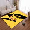 Cute Yellow Cartoon Character with Lightning Non-slip rug suitable for living room and bedroom sofas.
