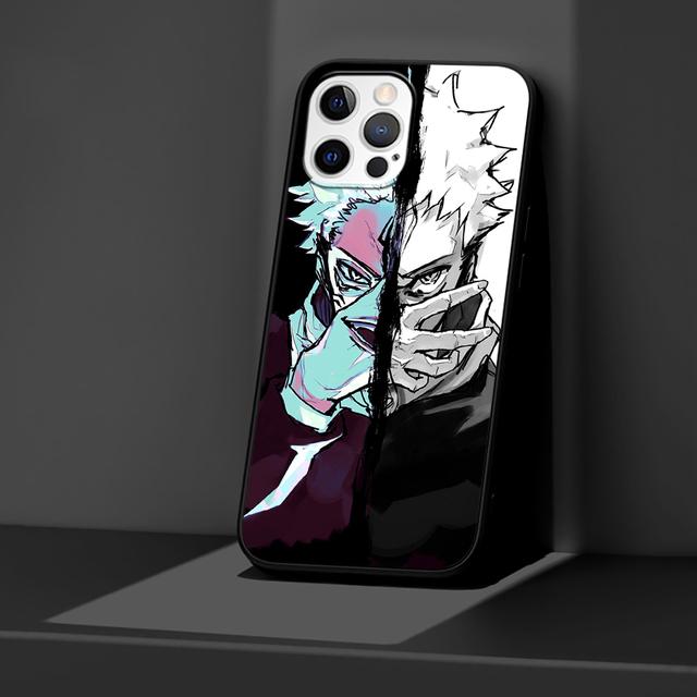 Jujutsu Kaisen Case For Iphone 14 11 13 Pro Max 12 Mini Xr 7 8 Plus Se 2020 Xs 6 6s +Coque Black Soft Mobile Phone Bag Cover