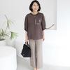 Shiz Madam Louis Gold Pocket Tencel Blouse T57358