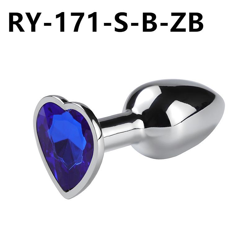Heart-Shaped Metal Anal Plug - Prostate Massager & Dilation Toy for Adults