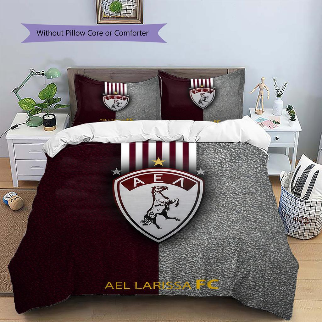 AEL Larissa Muster Bettwäsche Steppdecke Set Heimdekoration Geschenk (1 Bettbezug + 2 Kissenbezüge (ohne Füllung)).xwn