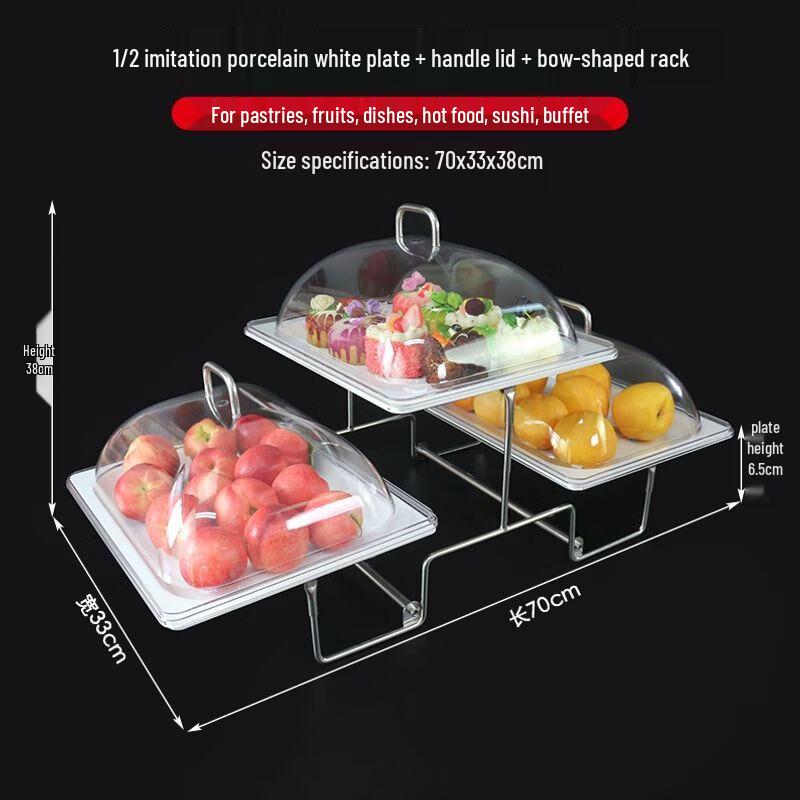 Melamine 3-Tier Buffet Display Stand