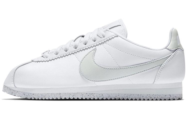 Nike Classic Cortez Flyleather White Light Silver Women s AR4874-100 36.5