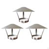 Chimney Pipe Cap Replacement Rain Cover Stainless Steel Roof for Fireplace Air Vent Exhaust