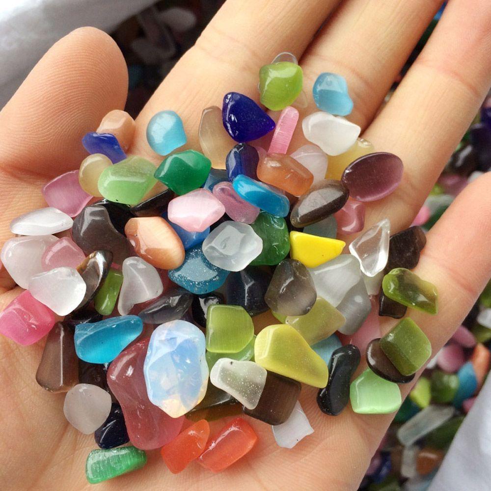 Healing Decoration Tumbled Stones Irregular Micro Landscape Opal Stone Fish Tank Decoration
