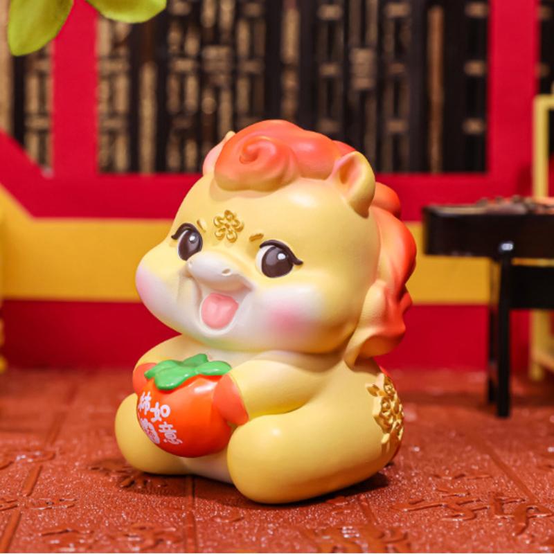 2026 Cute Year Of The Horse Ornament Horse Year Mascot Doll Zodiac Horse Diy Desktop Decoration Car Ornament  Year Gift