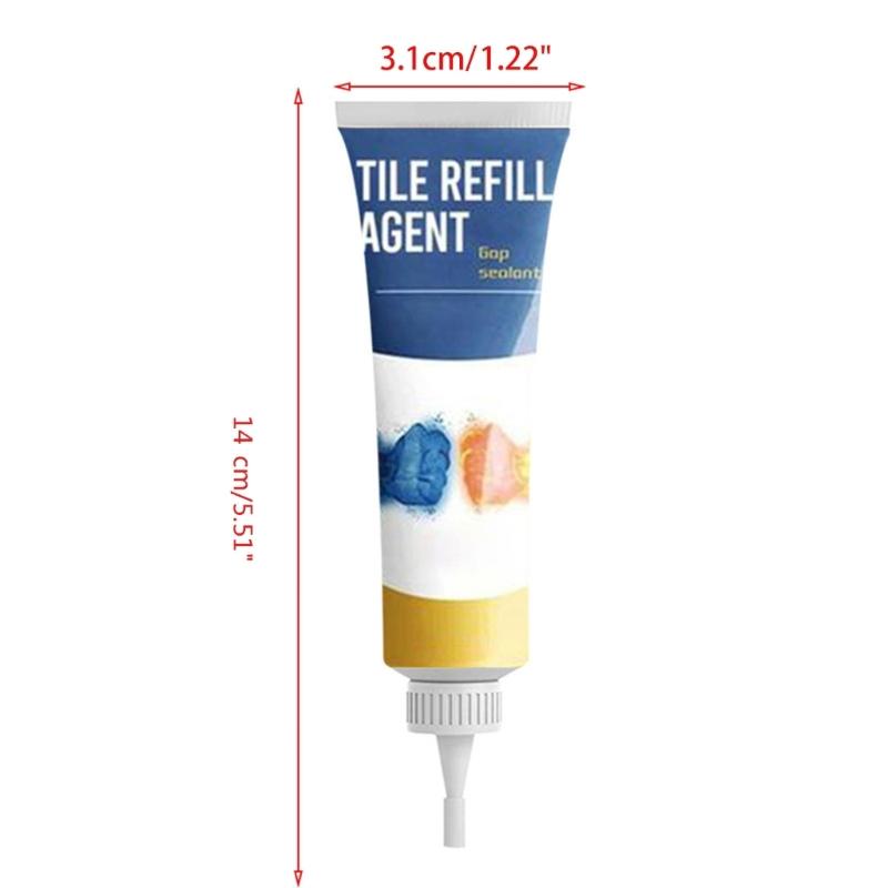 Wasserdichter Fugenfüller für Fliesen Weißer Fliesenfüller Fugenstift Schimmelbeständiger Füllstoff Wandporzellan Badezimmerfarbe