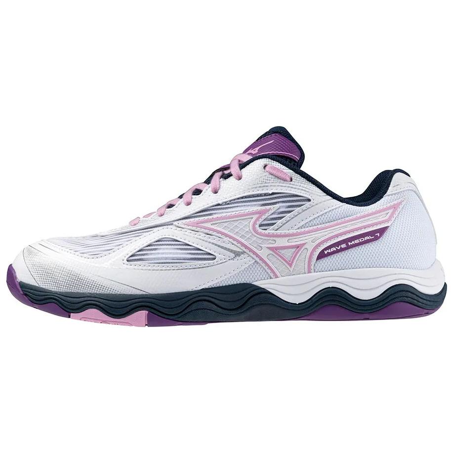 Mizuno Wave Medal 7 Comfortable Versatile Non-Slip Durable Low-Top Training Shoes Women Sneakers White 81GA231511