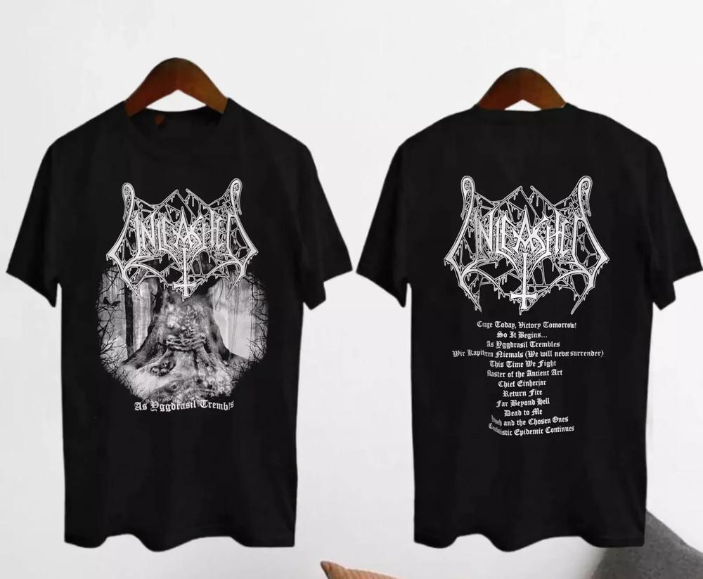 

Unleashed Band Collection Tour double side T Shirt Full Size S-5XL Unisex T-Shirt L