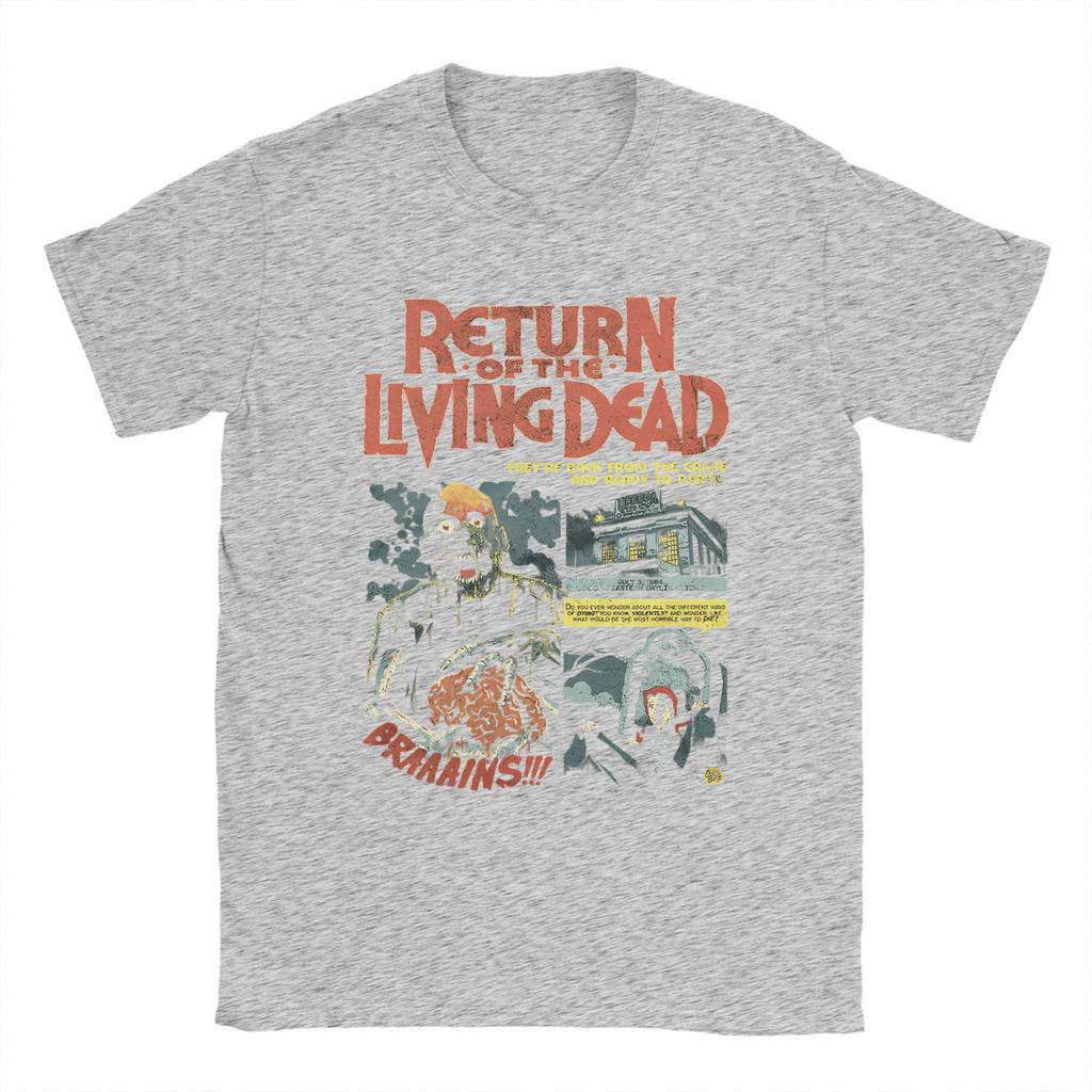Harajuku T Shirt Return of the Living Dead (3) Cotton T-Shirts  Hipster Tshirt for Men Beach Awesome Print Short Sleeve Clothes