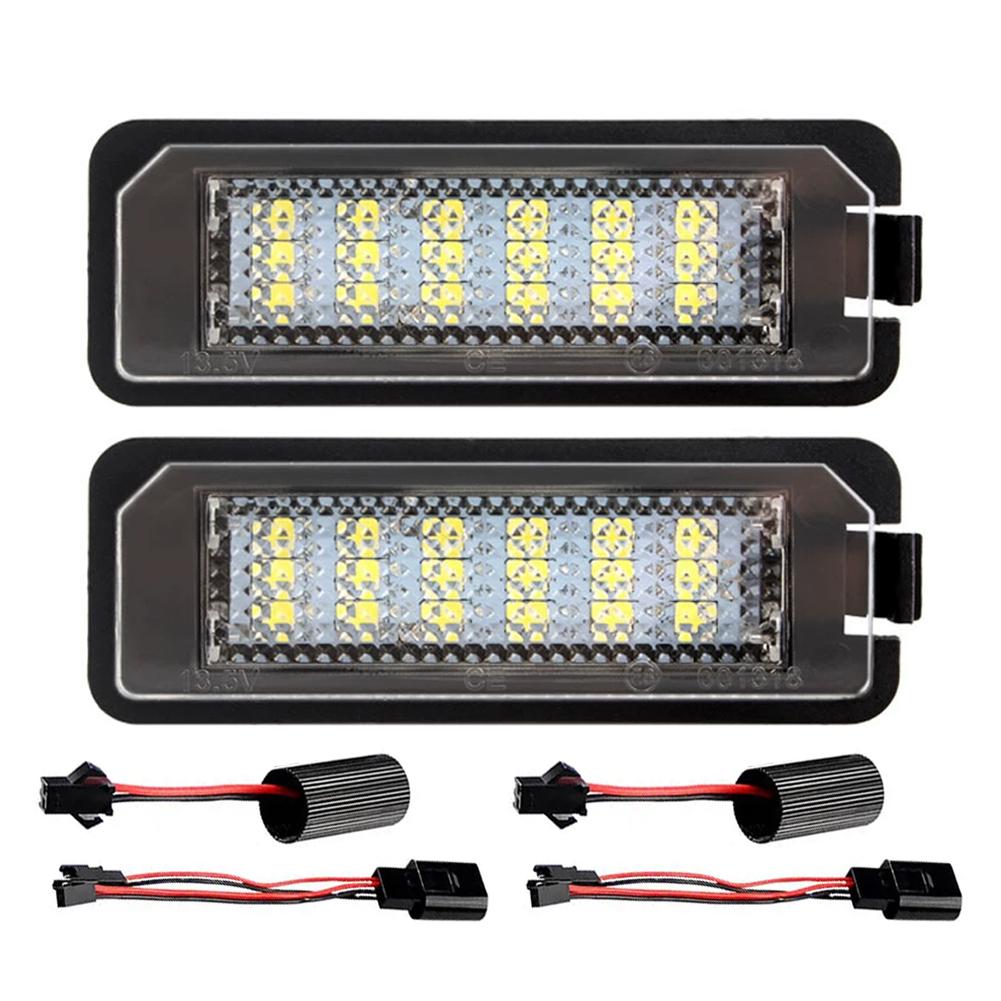

Задний фонарь номерного знака автомобиля SMD LED лампа CANbus для B6 CC Eos Golf 4 5 6 7 MK7 Polo Superb Seat Leon Altea 2pcs