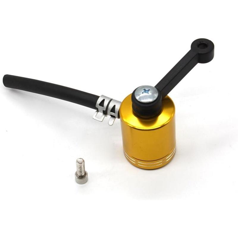 Universal Motorcycle Aluminum Brake Fluid Reservoir Brake Clutch Pump Reservoir Master Cylinder Fluid Oil Reservoir Cup