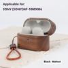 Pentru SONY WF-1000XM6 Carcasă Solidă din Lemn de Nuc pentru Căști pentru SONY WF-1000XM6 Închidere Magnetică Husă Dură Complet Acoperitoare + Șnur Scurt
