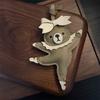Handmade Ballet Bear Leather Bag Charm High-End Keychain Doll Bag Pendant
