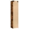 Narrow Tall Cabinet Smoked Oak 50x42.5x225 Cm Particleboard