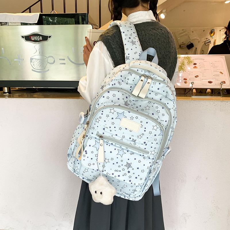 Schoolbag Junior High School Girl High School Student Backpack College Student Travel Commuter Backpack College Wind Lightweight Cute