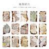 1pack/30pcs Retro Burned Material Paper Unique Irregular Shapes Aged Look Designs Such Antique Maps