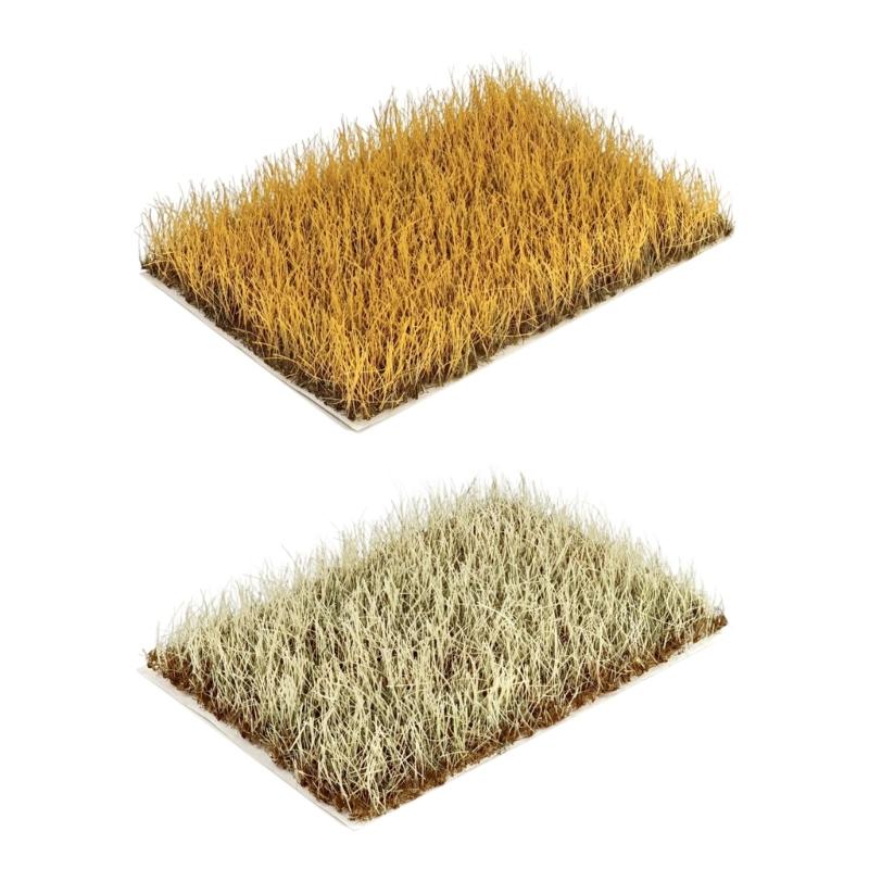

2PCS Realistic Grass Tufts Sheets for DIY Train Scene Hand Torn Design Ideal for Hobbyists and Family Activity