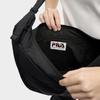New FILA MAISON KITSUNÉ Fabric Crossbody Bags Women's Black F13U529131F-BK