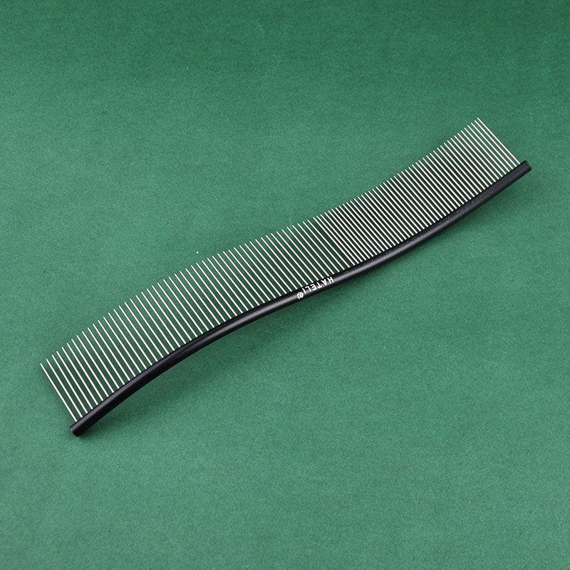 Color Stainless Steel Pet Comb Professional Pet Grooming Comb Dense Sparse Teeth Dog Cat Cleaning Brush Hair Removal 22cm Comb