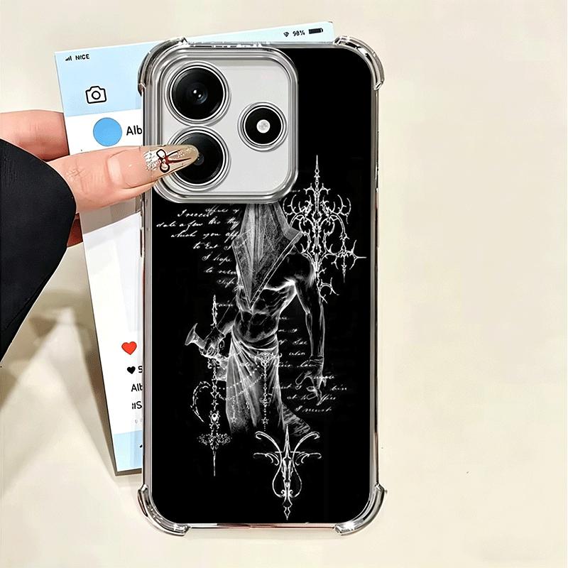 Silent Hill Horror Theme Soft Phone Case For Xiaomi Poco X7 X8 Pro Max X6 X5 X3 F8 Ultra F7 M8 M7 M5S Redmi 15C 15A 15 14C 13C 1