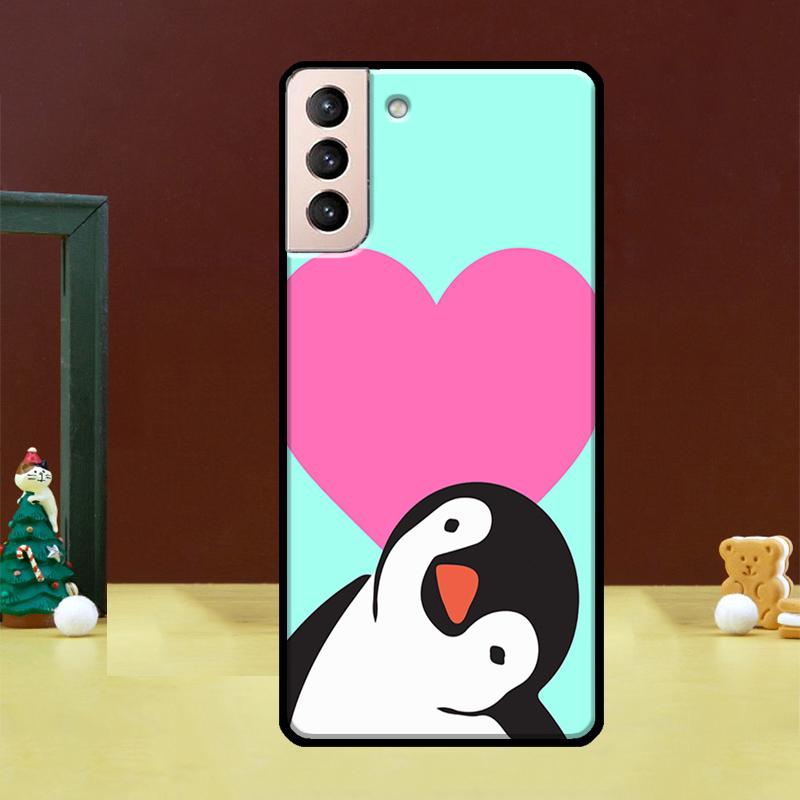 Penguin Case For Samsung Galaxy S23 S21 S22 Ultra S8 S9 S10 Note 10 Plus Note 20 Ultra S20 FE Cover