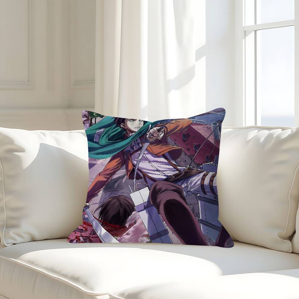 L-Levi A-Ackerman Pillow Case Removable Washable Cushion Cover – All-Season Soft Linen