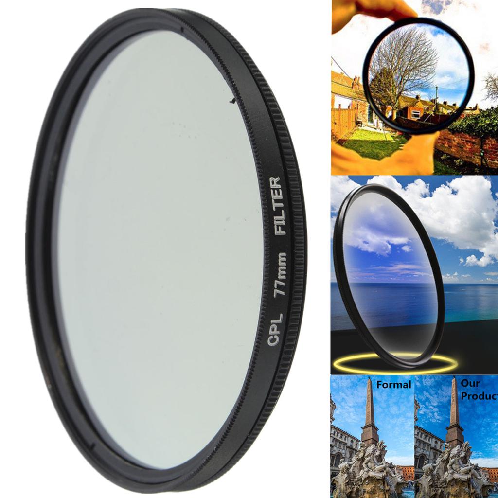 Filtru de lentile polarizante circulare CPL subțire de 52-77 mm pentru aparatul foto Canon Nikon Dslr SLR