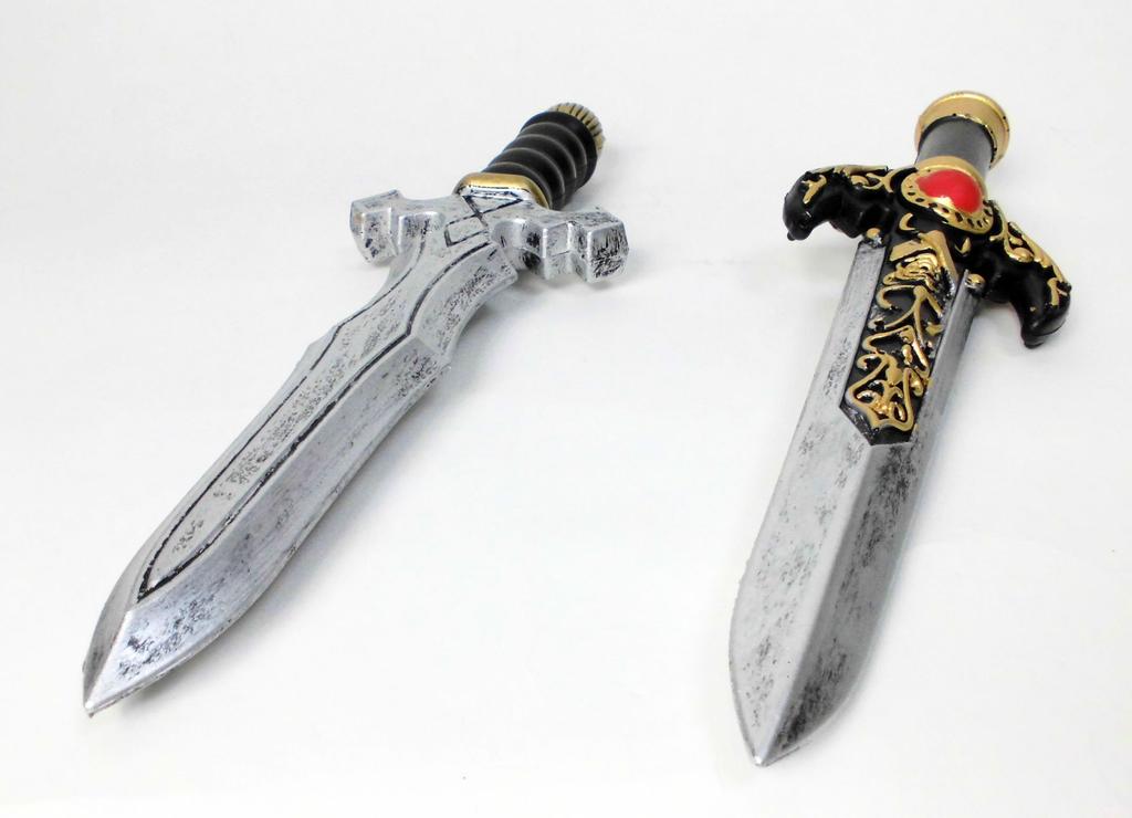 Dagger, Chakra Sword, Short Sword, Excalibur, Pirate, Robber, Ninja, Western Sword, Dagger, 2-Piece Set, Weapon, 33cm, Cosplay Prop, Photography, Toga