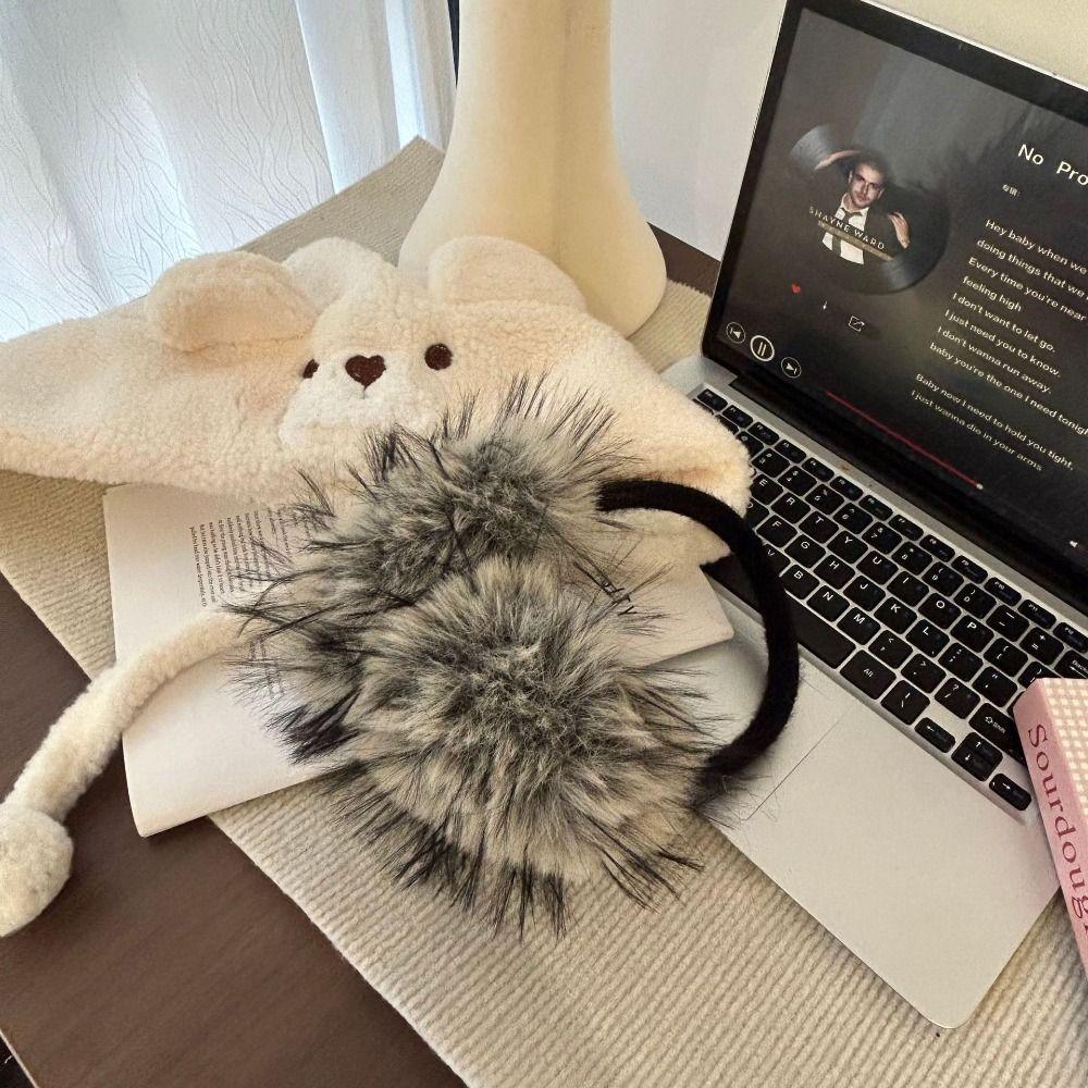 Solid Color Imitation Fur Plush Earmuffs Folding Foldable Ear Cover Fashion Ear Mask  Riding