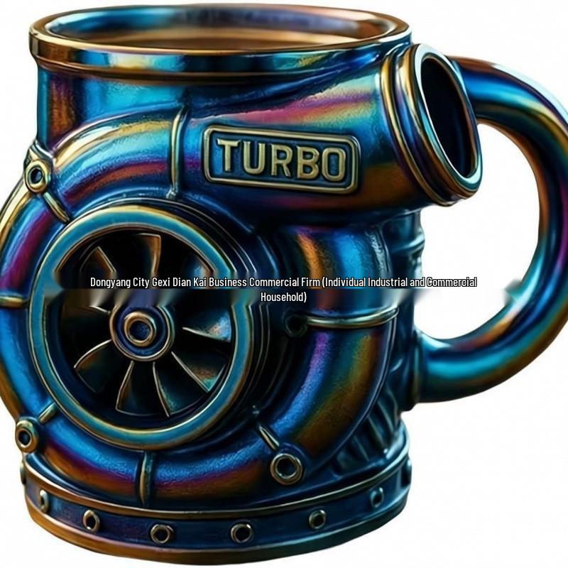 

Креативная кружка из нержавеющей стали с эпоксидной смолой Turbo и эмалированным покрытием 300ml