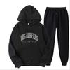 Europäische und amerikanische Herrenmode Frühling und Herbst Kapuzenpullover einfarbig Pullover-Anzug Herren Sport- und Freizeitanzug Herren-Kapuzenpullover