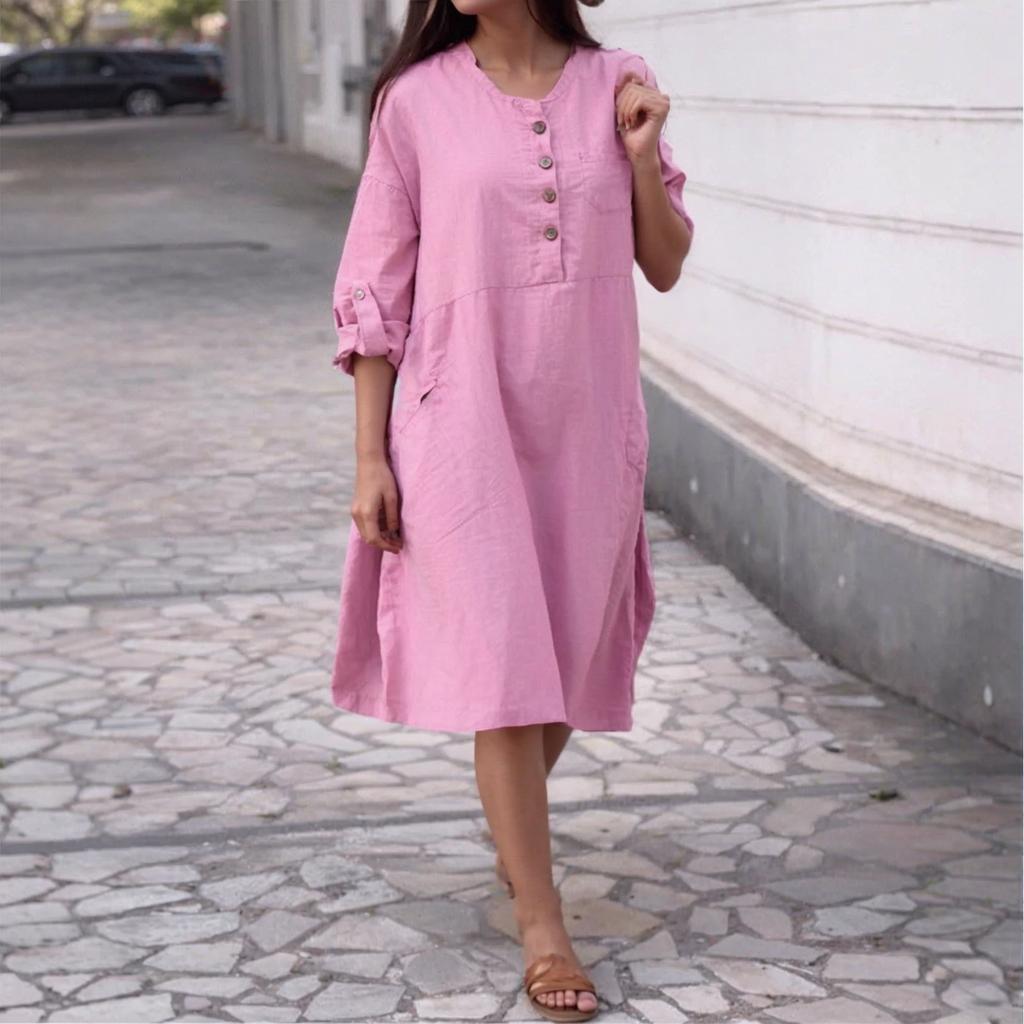 Women's Fashionable Casual -color Dress