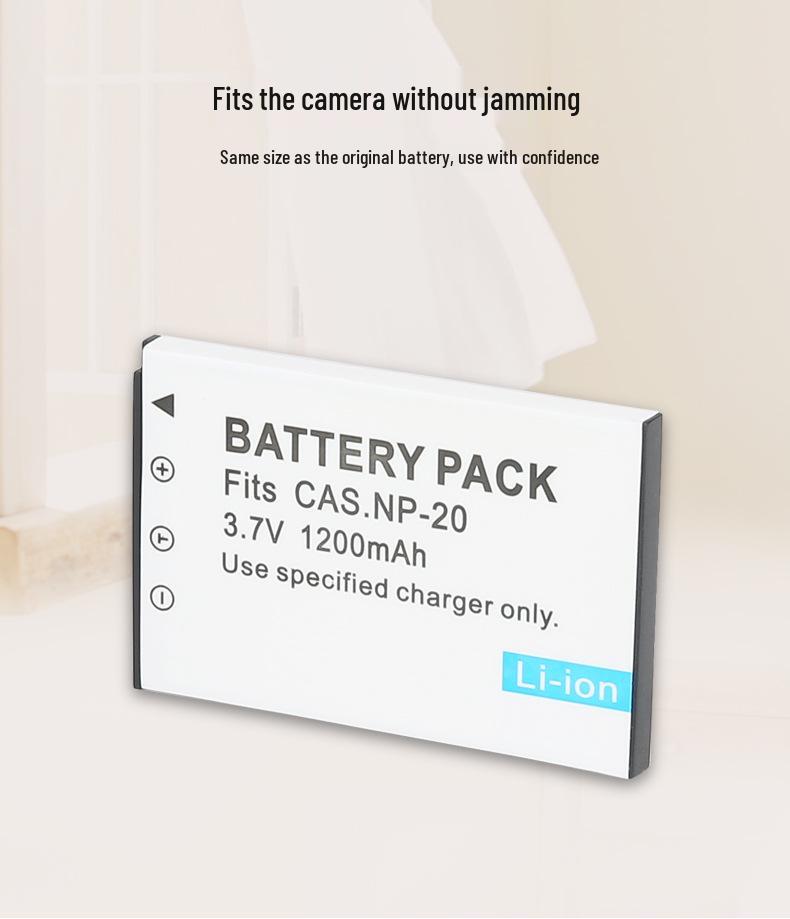 CANP20 Battery Compatible with Casio CAS NP20 X720/X725/X735/X800 Cameras