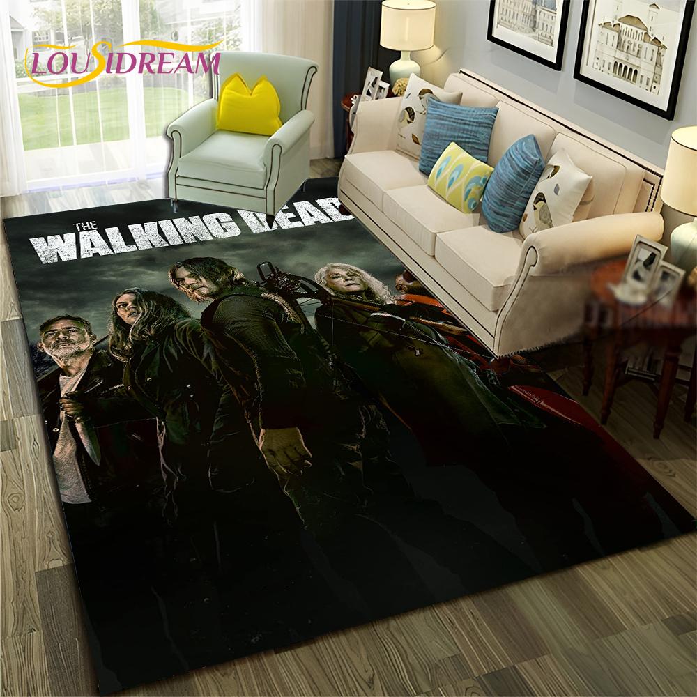 TWD The Walking Dead Rick Horror TV Carpet Rug for Home Living Room Bedroom Sofa Doormat Decor,kids Area Rug Non-slip Floor Mat