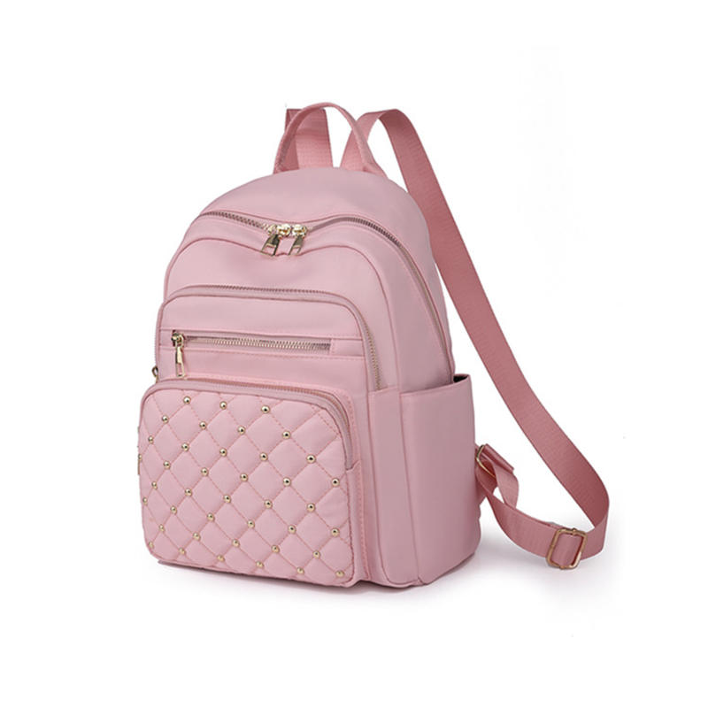 Large Capacity Fashion Solid Color Double Shoulder Bag Female Travel Leisure Backpack Student School Bag