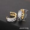 Ear Buckle Women, Geometric Light Luxury Rhombus Jewelry, French Elegant Earrings